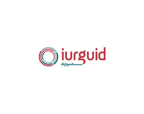 Diseño de logotipo de la empresa IURGUID viajes personalizados