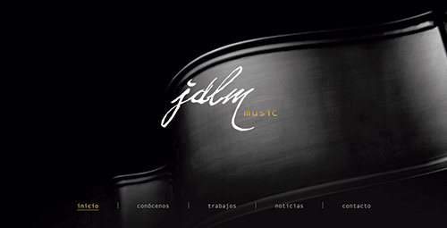 diseño página web para JDLM MUSIC, web a medida